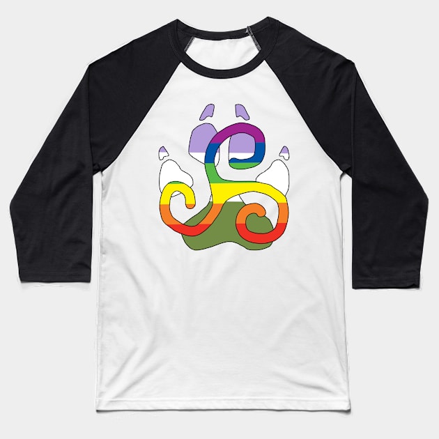 Gender Queer Celticwolf Baseball T-Shirt by CelticWolf55